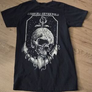 Black Graphic Band Tee - Avenged Sevenfold